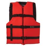 Onyx Nylon General Purpose Life Jacket Adult Universal Red-small image