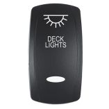 Pacer Actuator Deck Lights FV Series Contura Switches Black Laser Etched TopBottom Light-small image