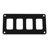 Pacer Switch Panel 4 Switch 1 Row 55 X 275 Black Powder Coated Aluminum-small image