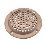 Perko 6 Round Bronze Strainer Made In The Usa-small image