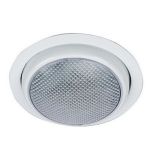 Perko Round Surface Mount Led Dome Light WTrim Ring White Powder Coat-small image