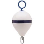 Polyform Mooring Buoy WIron 17 Diameter White Blue Stripe-small image