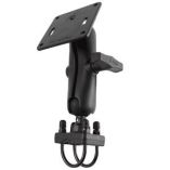 Ram Mount 15 Rail Mount WDouble UBolt Base 3625 Square Base Vesa 75mm X 75mm Hole Pattern-small image