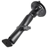Ram Mount Twist Lock Suction Cup Mount WLong Double Socket Arm-small image