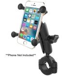 Ram Mount Ram Torque 1 18 1 12 Diameter HandlebarRail Bae With 1 Ball, Medium Arm And XGrip For Larger Phones-small image