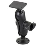 Ram Mount 225 Ball Mount W368 Round Base 2 X 5 Rectangular Base FHumminbird Helix 9, 10 12-small image