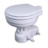 Raritan Sea Era Marine Size Pressurized Freshwater Toilet WMultifunction Panel White 12v-small image