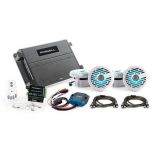 Roswell R1 6.5" Marine Audio Package w/RGB Remote &amp; Controller - White-small image