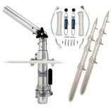 Rupp Classic Top Gun Outrigger Kit W15 Poles Complete Single Line Rigging Kit WKlickers Release Clips-small image