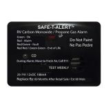 SafeTAlert 25 Series Surface Mount Dual Carbon MonoxidePropane Alarm 12v Hardwire Black-small image