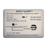 SafeTAlert 25 Series Surface Mount Dual Carbon MonoxidePropane Alarm 12v Hardwire White-small image
