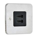 Scanstrut Tile UsbC Interior Charging Socket 1224v Stainless Steel Bezel-small image