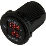 SeaDog Round Voltage Amp Meter 6v30v 0 Amp 10 Amp Meter-small image