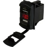 SeaDog Dual Usb Rocker Switch Style Voltmeter WHidden Display-small image