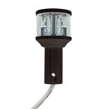 Seaview Round 24v Led Combo Masthead Light, White All Round Light Bar Top C5 Certified Black-small image