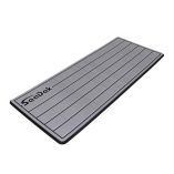 Seadek 14Rdquo X 36 20mm Dual Density Small Teak Helm Pad WSeadek Logo Brushed Texture GrayBlack 3556mm X 9144mm X 20mm-small image