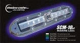 ShadowCaster Scm10 Led Underwater Light W20 Cable 316 Ss Housing Ultra Blue-small image
