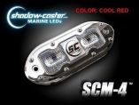 ShadowCaster Scm4 Led Underwater Light W20 Cable 316 Ss Housing Cool Red-small image