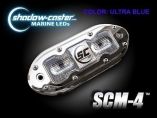 ShadowCaster Scm4 Led Underwater Light W20 Cable 316 Ss Housing Ultra Blue-small image