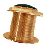 SiTex Bronze LowProfile ThruHull HighFrequency Chirp Transducer 1kw, 0 Degree Tilt, 130210khz-small image