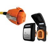 Smartplug 30 Amp Non Metallic Black Inlet Plug Combo Boat Rv-small image