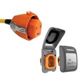Smartplug 30 Amp Non Metallic Gray Inlet Plug Combo Boat Rv-small image