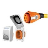 Smartplug 50 Amp Non Metallic White Inlet Plug Combo Boat Rv-small image