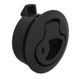 Southco PushToClose Latch, Medium Size, Key Locking, 2 7mm Grip, Plastic, Natural Black-small image