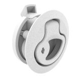Southco PushToClose Latch, Medium Size, Key Locking, 17 22mm Grip, Plastic, Natural White-small image