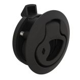 Southco PushToClose Latch, Medium Size, Key Locking, 17 22mm Grip, Plastic, Natural Black-small image