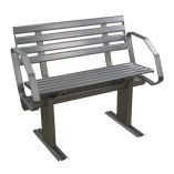 Springfield Aluminum Dock Bench WArms-small image
