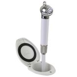 Scandvik Recessed Shower W6 White Hose PushButton-small image