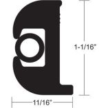 Taco Flex Vinyl Rub Rail Kit Black WBlack Insert 70 1116 X 1116-small image