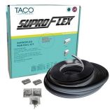Taco Suproflex Rub Rail Kit Black WFlex Chrome Insert 16H X 78W X 60L-small image