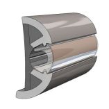 Taco Suproflex Rub Rail Kit WFlex Chrome Insert 2H X 12W X 80L-small image