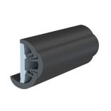 Taco Suproflex Rub Rail Kit WFlex Vinyl Overlay Insert 158H X 78W X 60L Black WBlack Insert-small image