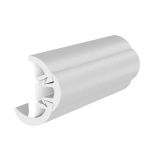 Taco Suproflex Rub Rail Kit WFlex Vinyl Overlay Insert 2H X 114W X 80L White WWhite Insert-small image