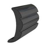 Taco Rigid Vinyl FlexCore Rub Rail 2 X 78 Black 60-small image