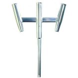 Tigress Triple Aluminum Kite Rod Holder Straight Butt Polished-small image