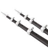 Tigress 15 Xd 3k Carbon Fiber Telescoping Outrigger Poles Matte BlackSilver Pair-small image