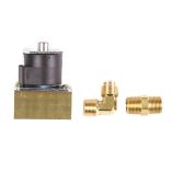 Trident Marine 12vdc LowPressure Brass Solenoid ShutOff Valve 38 Female Ports 2 Brass Connection Fittings-small image