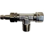 Uflex Tee Fitting WBleed Nipple FIb Stern Drive Cylinders-small image