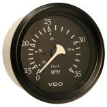 Vdo Allentare Black 35mph 338 85mm Pitot Speedometer Black Bezel-small image