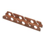 Whitecap Teak Six-Rod Storage Rack - Pair - Teak Outfitting Hardware-small image