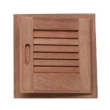 Whitecap Teak Louvered Door Frame Right Hand 12 X 12-small image