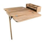 Whitecap Cockpit Table WFolding Leaves 4 Cupholders Teak-small image