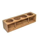 Whitecap Four DrinkBinocular Rack Teak-small image