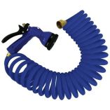 Whitecap 25 Blue Coiled Hose WAdjustable Nozzle-small image