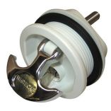 Whitecap THandle Latch Chrome Plated ZamacWhite Nylon Locking Freshwater Use Only-small image