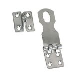 Whitecap Swivel Safety Hasp - CP/Brass - 1" x 3" - Marine Latches-small image
